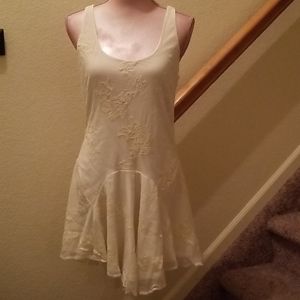 Beautiful Cream High-Low Dress